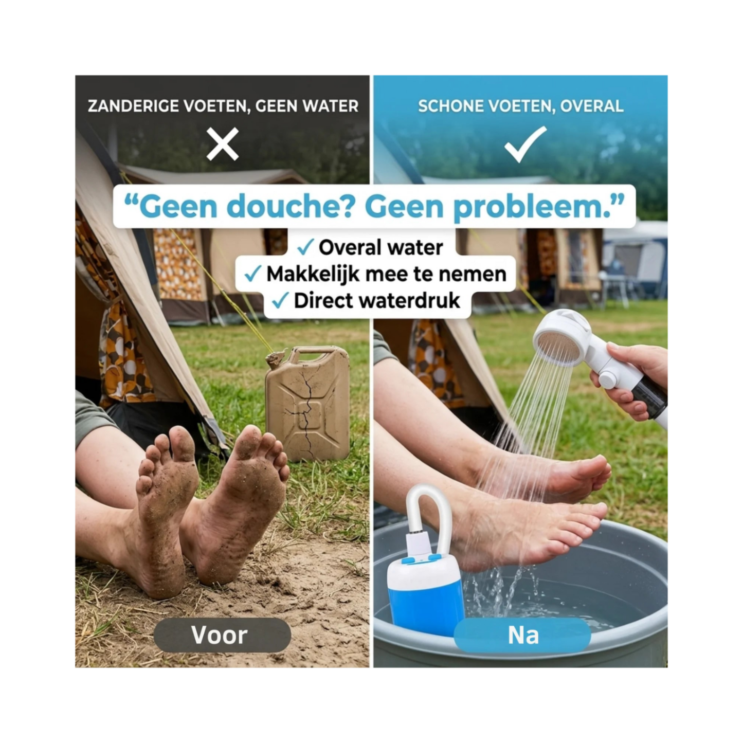 AquaFlow™ Draagbare Waterpomp Kit