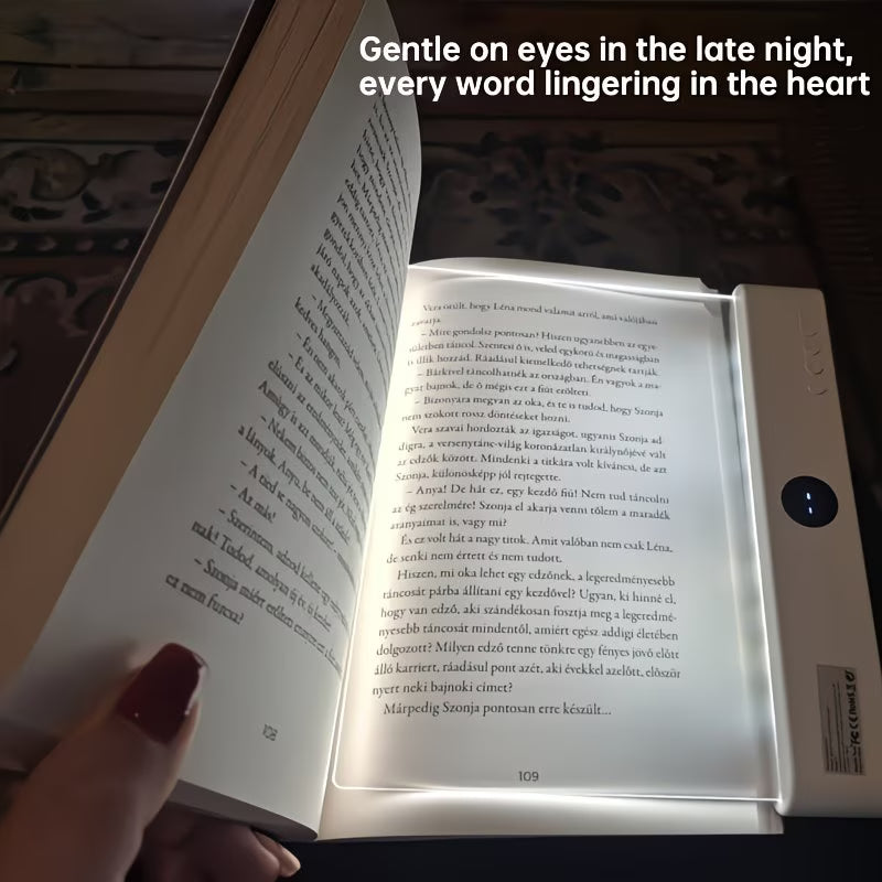 GlowBook™ LED Boeklamp – Oplaadbaar Leeslicht met 3 Lichtstanden