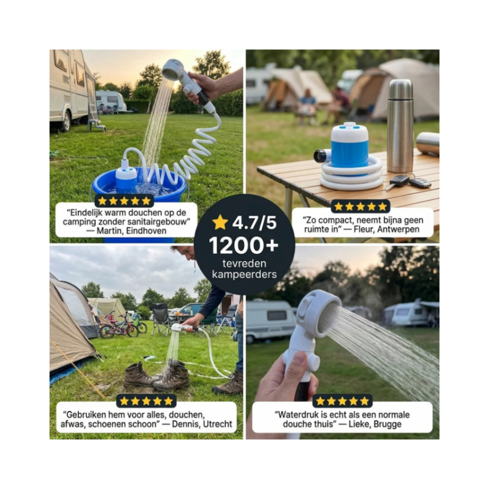 AquaFlow™ Draagbare Waterpomp Kit