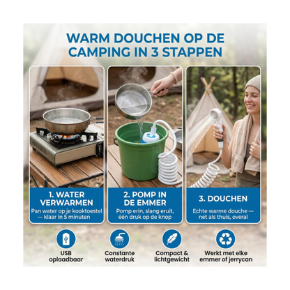 AquaFlow™ Draagbare Waterpomp Kit