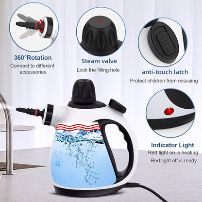 SteamClean Pro™ | Draagbare Handstoomreiniger