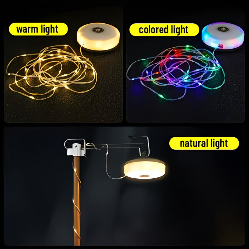 Opvouwbare Camping Lamp – Solar & USB Oplaadbaar