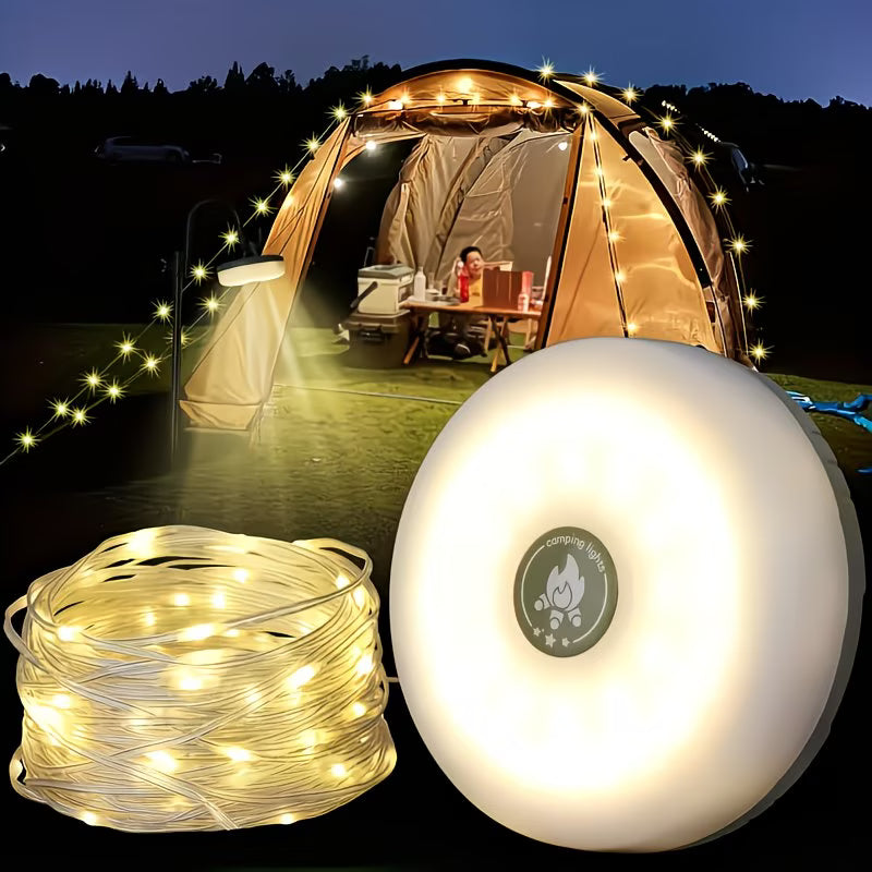Opvouwbare Camping Lamp – Solar & USB Oplaadbaar